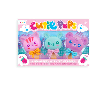 Gumki do Ścierania, Pachnące, Słodkie Zwierzątka, Cutie Pops